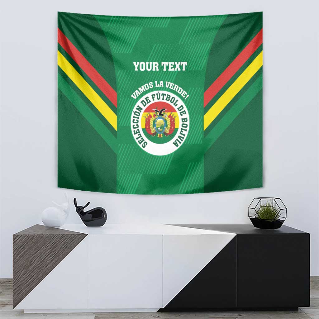 Custom Bolivia Football Tapestry 2024 Vamos La Verde - Green - Wonder Print Shop