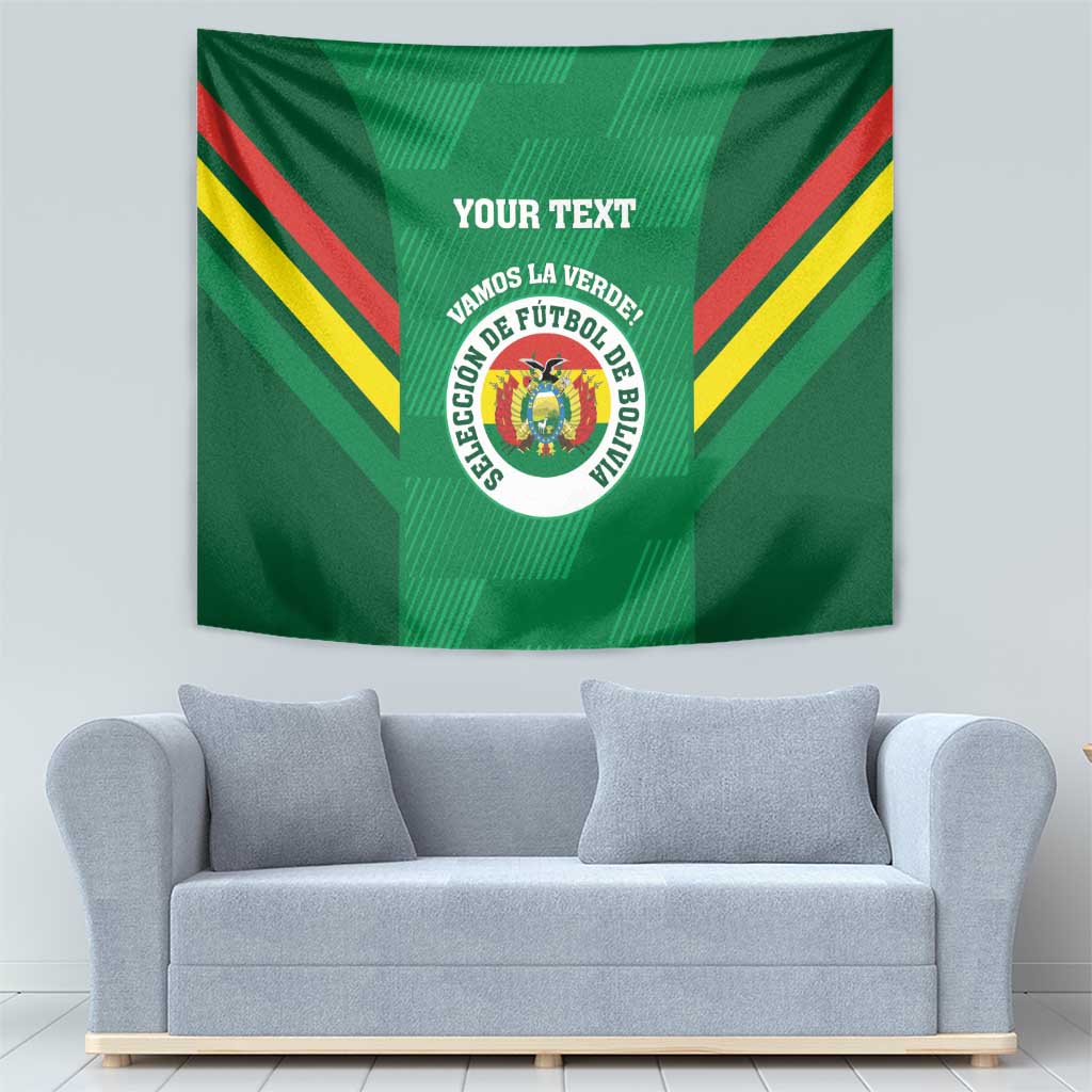 Custom Bolivia Football Tapestry 2024 Vamos La Verde - Green - Wonder Print Shop
