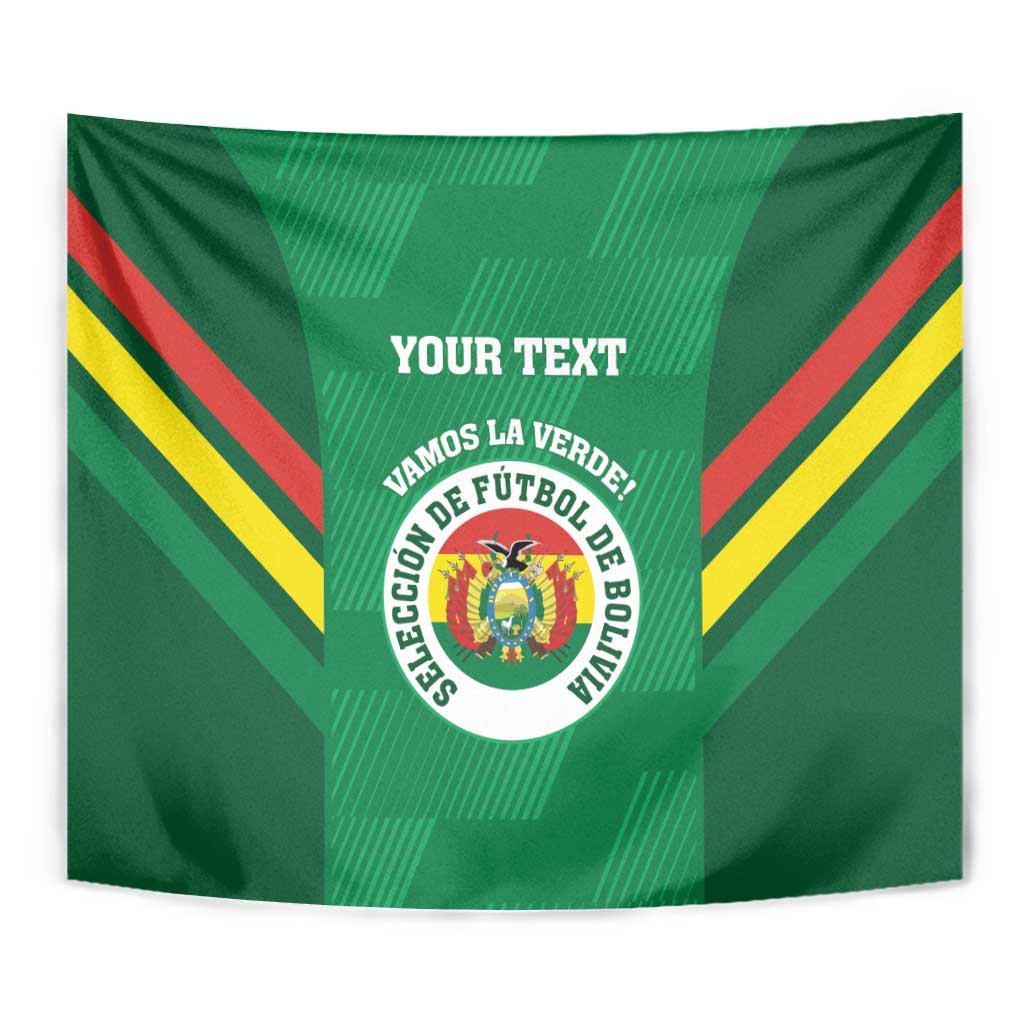 Custom Bolivia Football Tapestry 2024 Vamos La Verde - Green - Wonder Print Shop