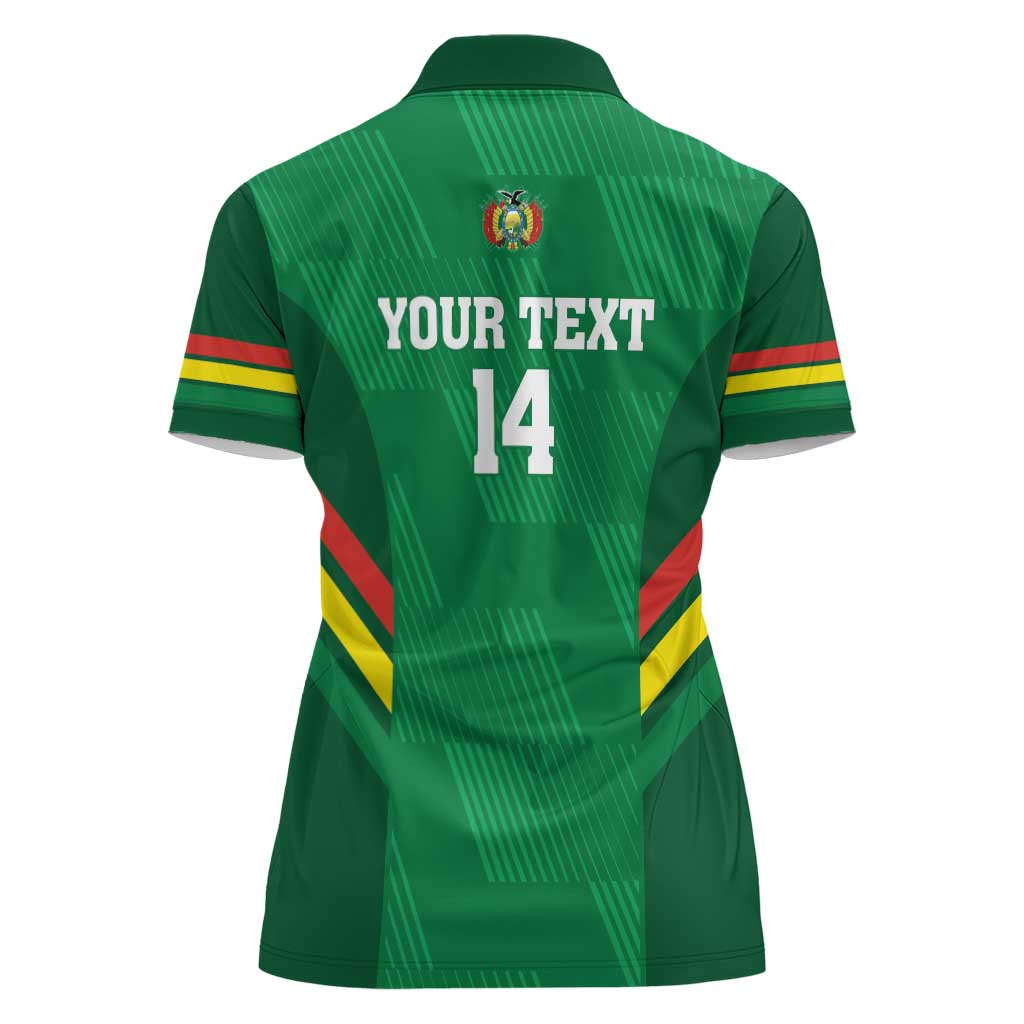 Custom Bolivia Football Women Polo Shirt 2024 Vamos La Verde - Green - Wonder Print Shop