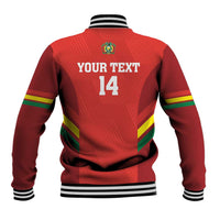 Custom Bolivia Football Baseball Jacket 2024 Vamos La Verde - Red - Wonder Print Shop