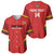 Custom Bolivia Football Baseball Jersey 2024 Vamos La Verde - Red - Wonder Print Shop