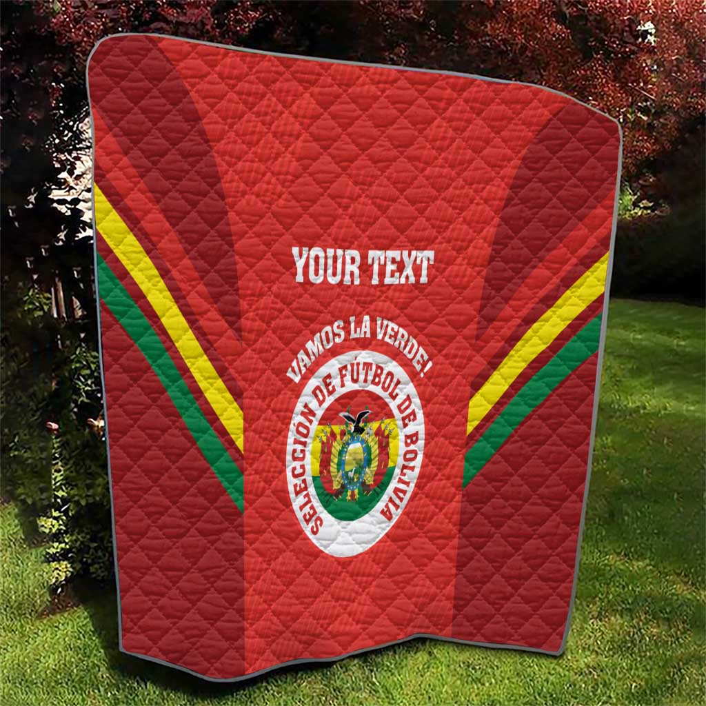 Custom Bolivia Football Quilt 2024 Vamos La Verde - Red - Wonder Print Shop