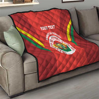 Custom Bolivia Football Quilt 2024 Vamos La Verde - Red - Wonder Print Shop