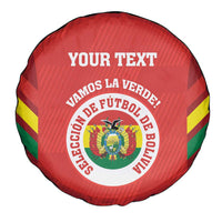 Custom Bolivia Football Spare Tire Cover 2024 Vamos La Verde - Red - Wonder Print Shop
