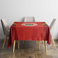 Custom Bolivia Football Tablecloth 2024 Vamos La Verde - Red - Wonder Print Shop