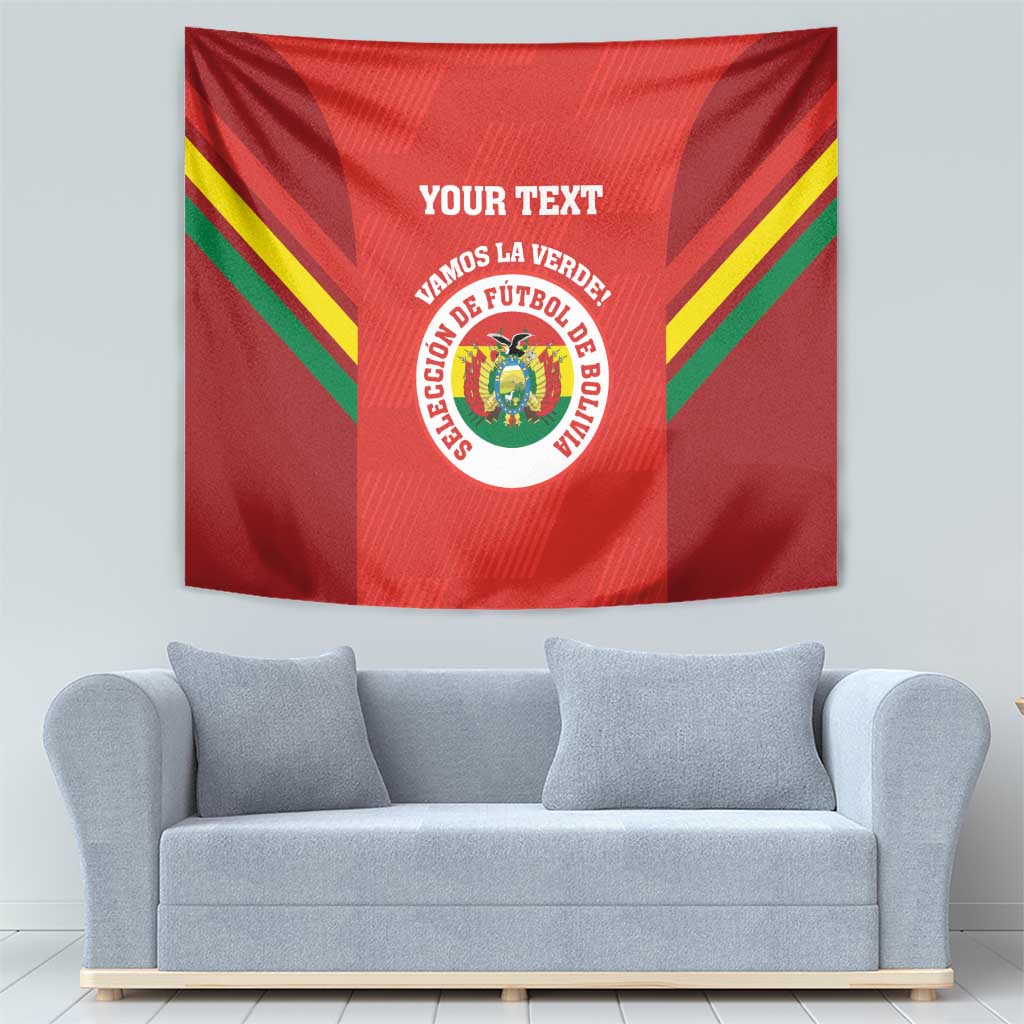 Custom Bolivia Football Tapestry 2024 Vamos La Verde - Red - Wonder Print Shop