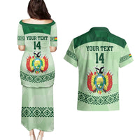 Custom La Verde Bolivia Football Couples Matching Puletasi and Hawaiian Shirt Est 1926 Newest Version - Wonder Print Shop
