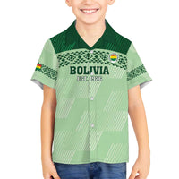 Custom La Verde Bolivia Football Family Matching Off The Shoulder Long Sleeve Dress and Hawaiian Shirt Est 1926 Newest Version - Wonder Print Shop