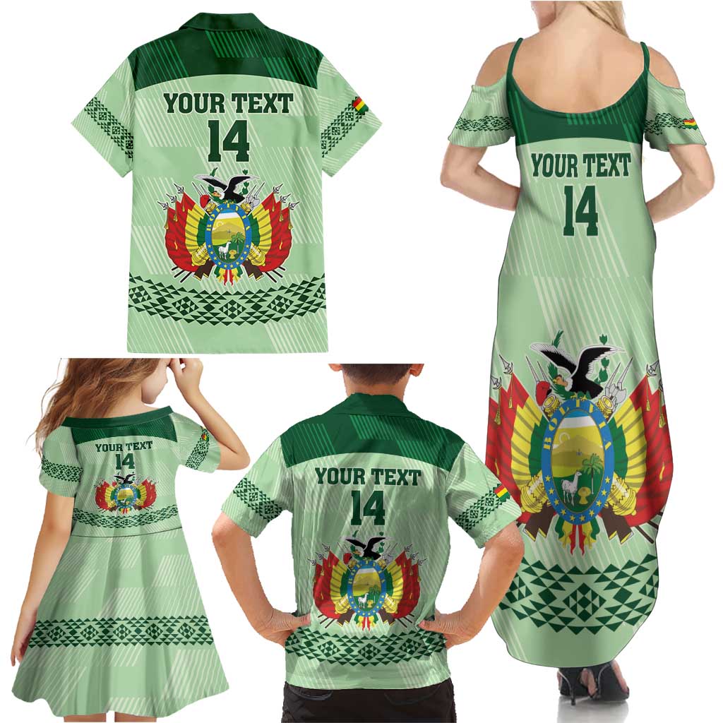 Custom La Verde Bolivia Football Family Matching Summer Maxi Dress and Hawaiian Shirt Est 1926 Newest Version - Wonder Print Shop