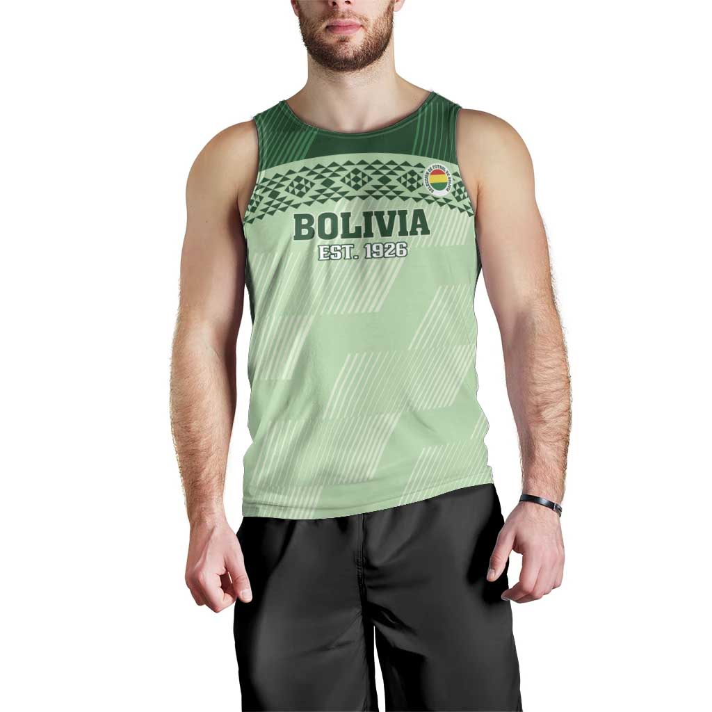 Custom La Verde Bolivia Football Men Tank Top Est 1926 Newest Version - Wonder Print Shop