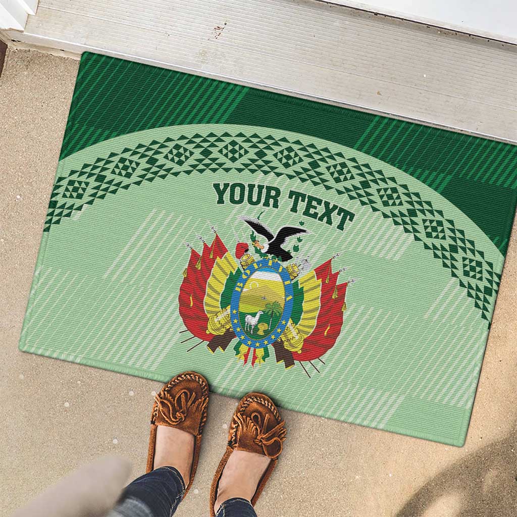 Custom La Verde Bolivia Football Rubber Doormat Est 1926 Newest Version - Wonder Print Shop