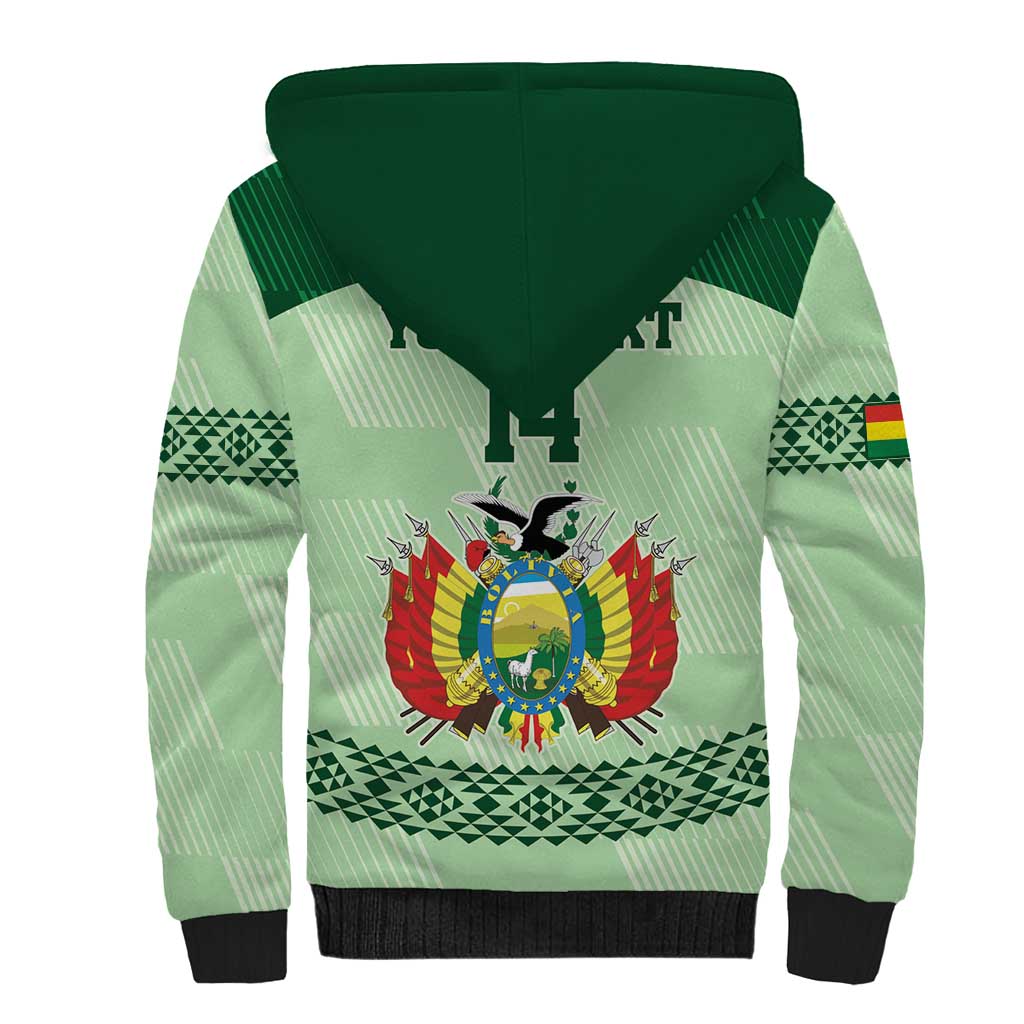 Custom La Verde Bolivia Football Sherpa Hoodie Est 1926 Newest Version - Wonder Print Shop