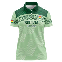 Custom La Verde Bolivia Football Women Polo Shirt Est 1926 Newest Version - Wonder Print Shop