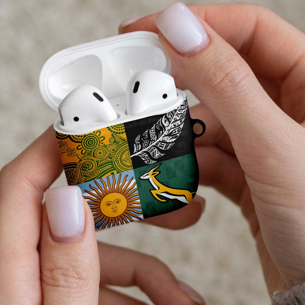 Rugby 2025 Championship AirPods Case Combination of Southern Hemisphere Countries - Wonder Print Shop