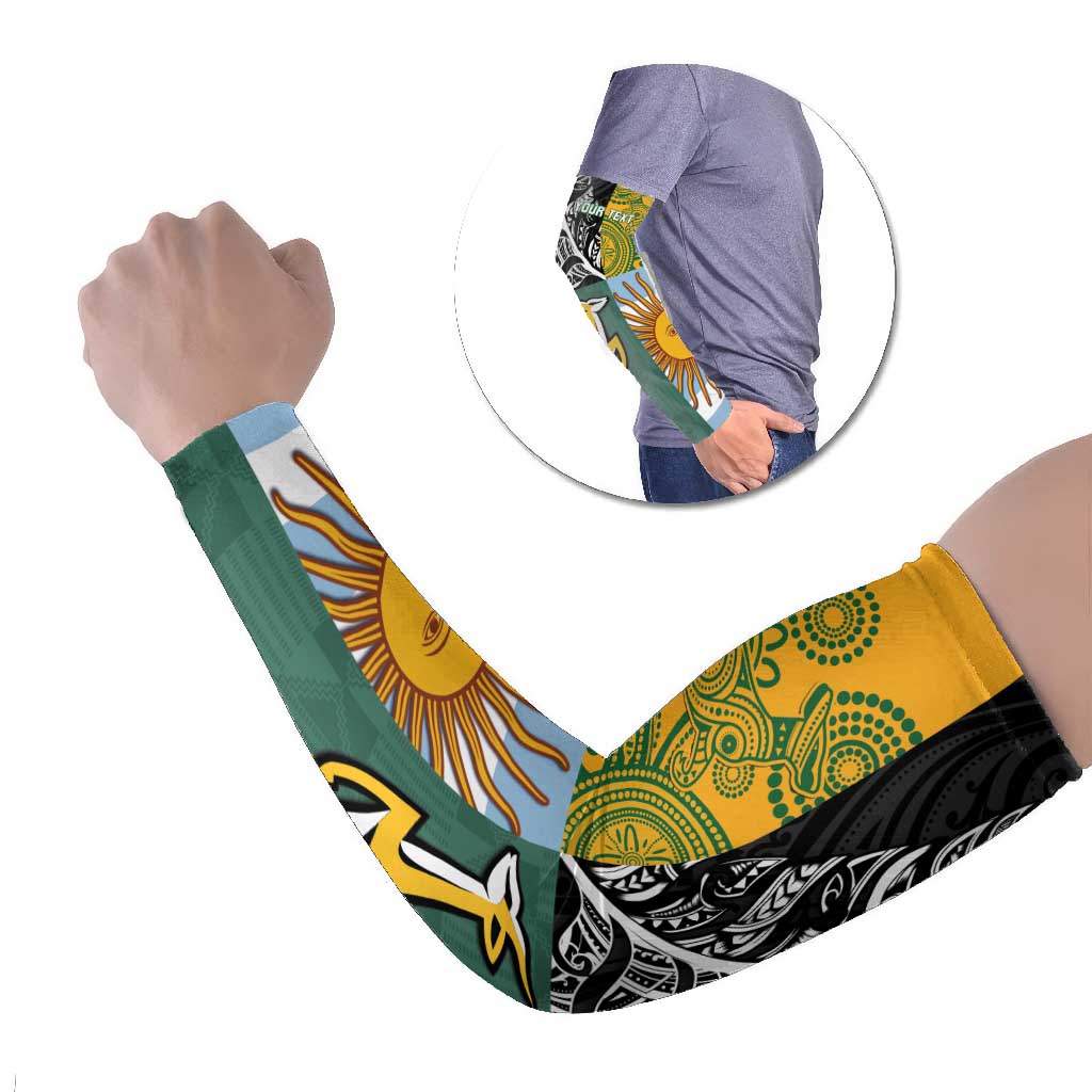 Personalised Rugby 2025 Championship Arm Sleeves Combination of Southern Hemisphere Countries - Wonder Print Shop