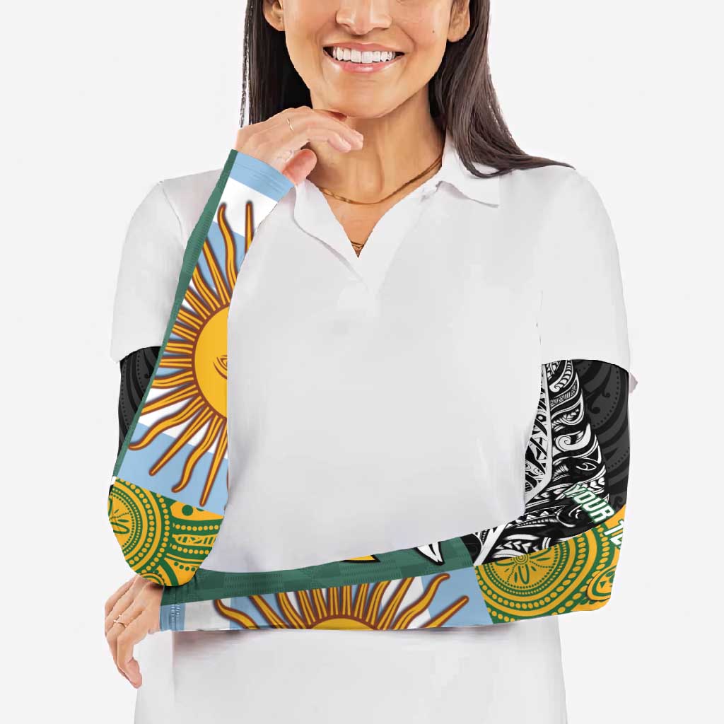 Personalised Rugby 2025 Championship Arm Sleeves Combination of Southern Hemisphere Countries - Wonder Print Shop