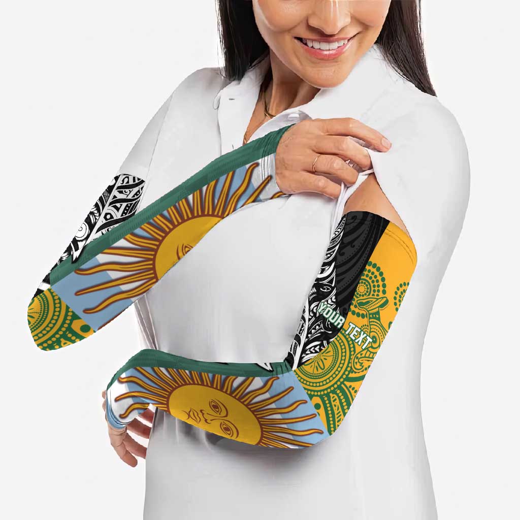 Personalised Rugby 2025 Championship Arm Sleeves Combination of Southern Hemisphere Countries - Wonder Print Shop