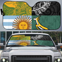 Rugby 2025 Championship Auto Sun Shade Combination of Southern Hemisphere Countries - Wonder Print Shop