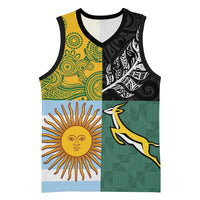 Personalised Rugby 2025 Championship Basketball Jersey Combination of Southern Hemisphere Countries - Wonder Print Shop