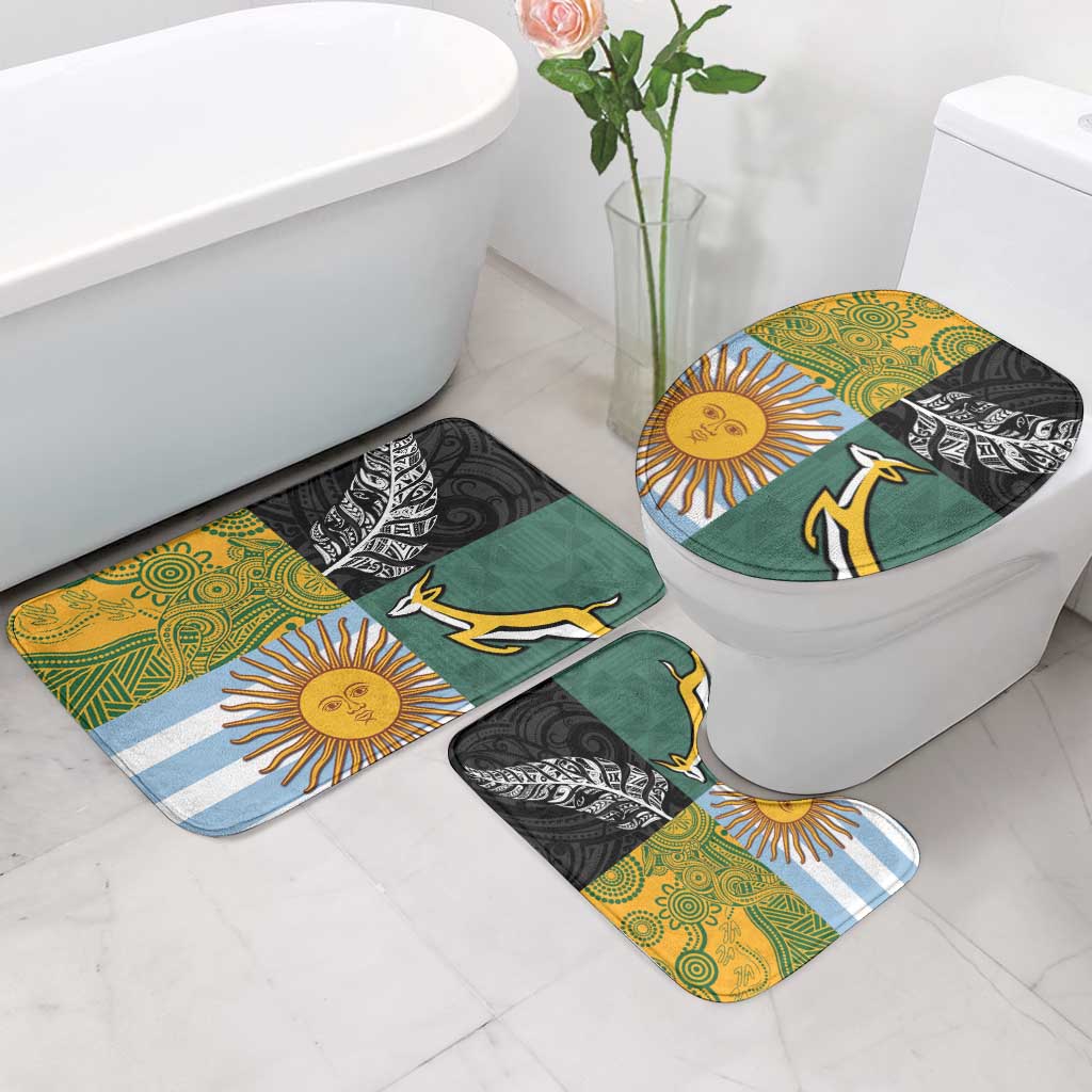 Rugby 2025 Championship Bathroom Set Combination of Southern Hemisphere Countries - Wonder Print Shop