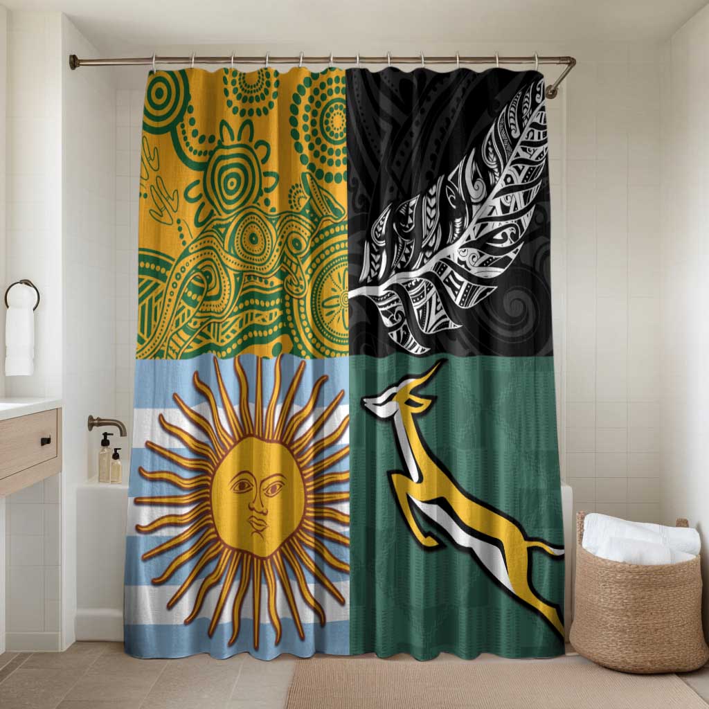 Rugby 2025 Championship Bathroom Set Combination of Southern Hemisphere Countries - Wonder Print Shop
