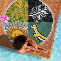 Rugby 2025 Championship Beach Blanket Combination of Southern Hemisphere Countries - Wonder Print Shop