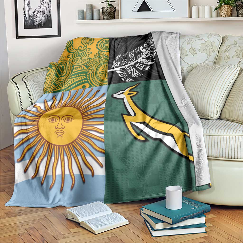 Rugby 2025 Championship Blanket Combination of Southern Hemisphere Countries - Wonder Print Shop