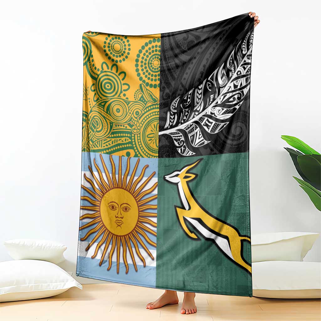 Rugby 2025 Championship Blanket Combination of Southern Hemisphere Countries - Wonder Print Shop