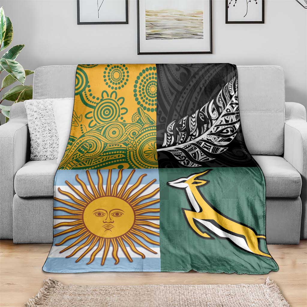 Rugby 2025 Championship Blanket Combination of Southern Hemisphere Countries - Wonder Print Shop