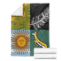 Rugby 2025 Championship Blanket Combination of Southern Hemisphere Countries - Wonder Print Shop