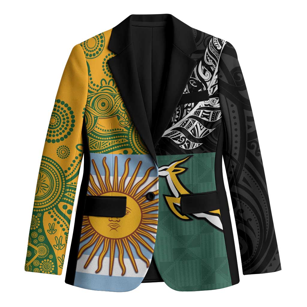 Personalised Rugby 2025 Championship Blazer Combination of Southern Hemisphere Countries - Wonder Print Shop