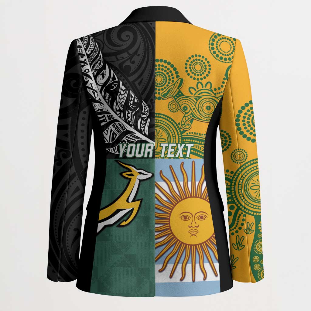 Personalised Rugby 2025 Championship Blazer Combination of Southern Hemisphere Countries - Wonder Print Shop