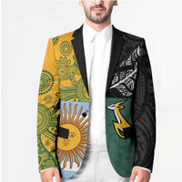 Personalised Rugby 2025 Championship Blazer Combination of Southern Hemisphere Countries - Wonder Print Shop