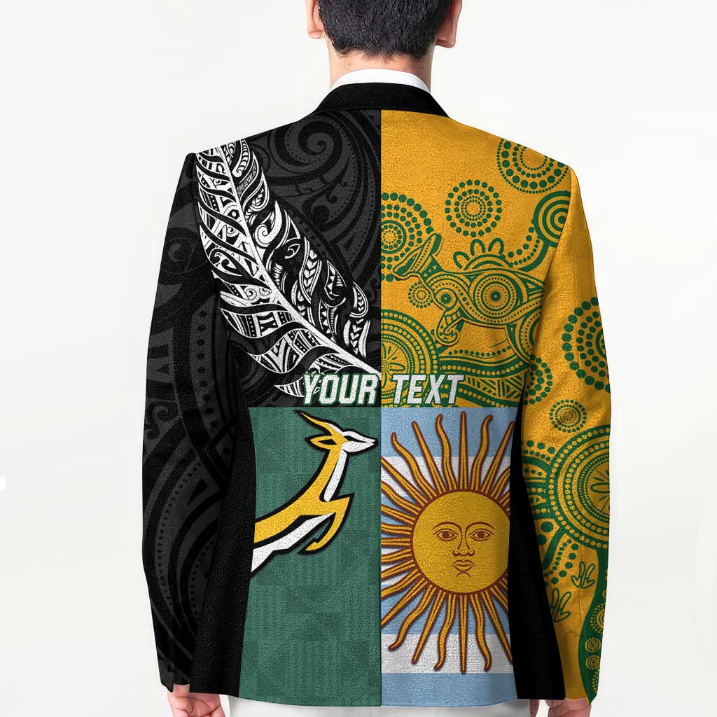 Personalised Rugby 2025 Championship Blazer Combination of Southern Hemisphere Countries - Wonder Print Shop