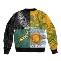 Personalised Rugby 2025 Championship Bomber Jacket Combination of Southern Hemisphere Countries - Wonder Print Shop