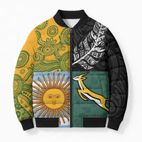 Personalised Rugby 2025 Championship Bomber Puffer Jacket Combination of Southern Hemisphere Countries - Wonder Print Shop