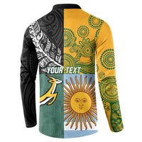 Personalised Rugby 2025 Championship Button Sweatshirt Combination of Southern Hemisphere Countries - Wonder Print Shop