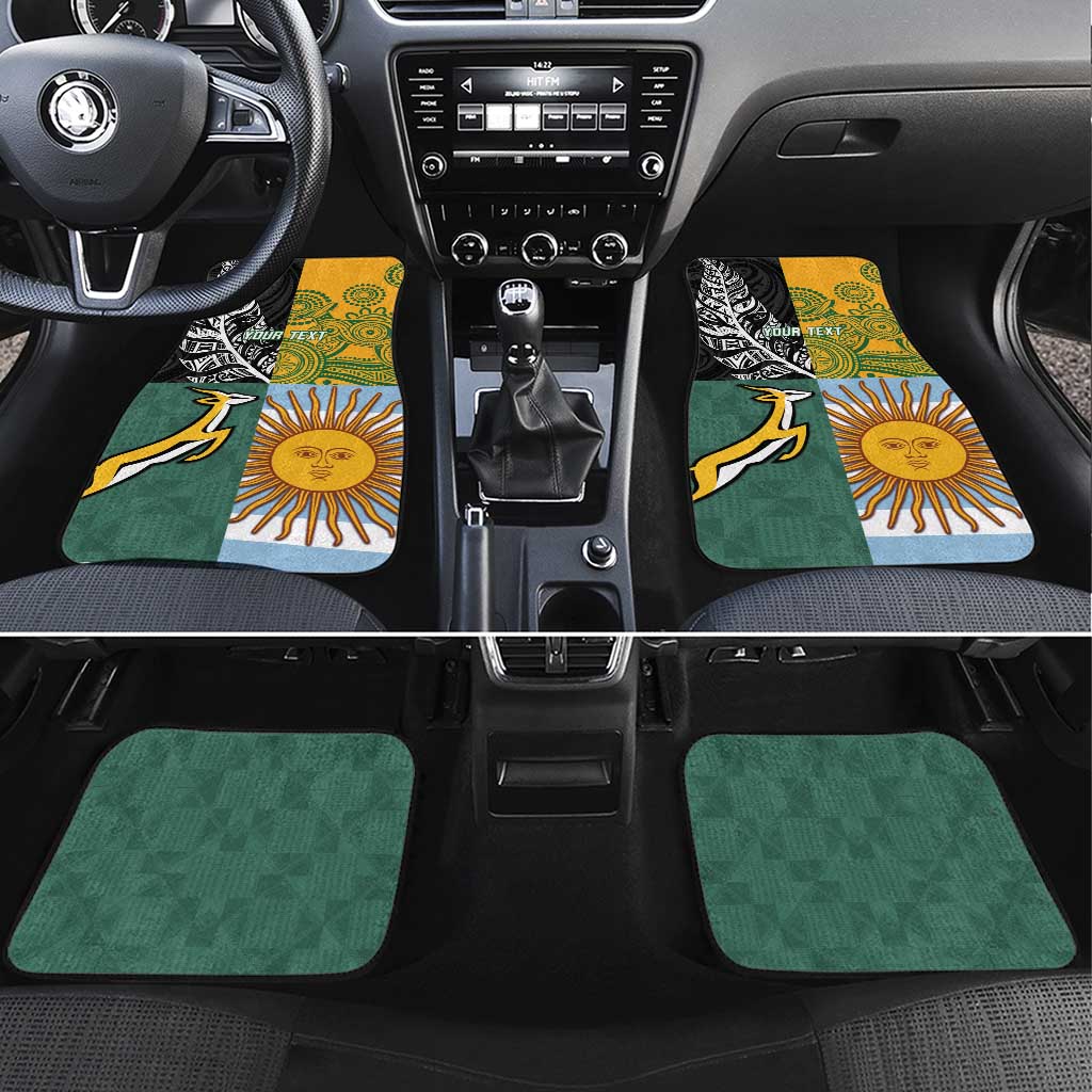 Rugby 2025 Championship Car Mats Combination of Southern Hemisphere Countries - Wonder Print Shop