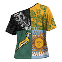 Personalised Rugby 2025 Championship Cross Shoulder Shirt Combination of Southern Hemisphere Countries - Wonder Print Shop