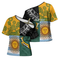 Personalised Rugby 2025 Championship Cross Shoulder Shirt Combination of Southern Hemisphere Countries - Wonder Print Shop
