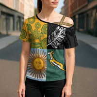 Personalised Rugby 2025 Championship Cross Shoulder Shirt Combination of Southern Hemisphere Countries - Wonder Print Shop
