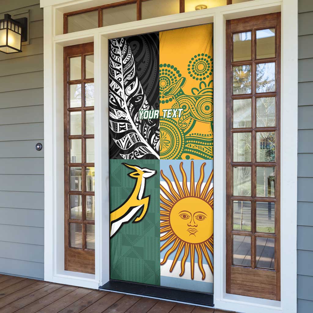 Personalised Rugby 2025 Championship Door Cover Combination of Southern Hemisphere Countries - Wonder Print Shop