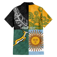 Personalised Rugby 2025 Championship Family Matching Puletasi and Hawaiian Shirt Combination of Southern Hemisphere Countries - Wonder Print Shop