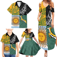 Personalised Rugby 2025 Championship Family Matching Summer Maxi Dress and Hawaiian Shirt Combination of Southern Hemisphere Countries - Wonder Print Shop