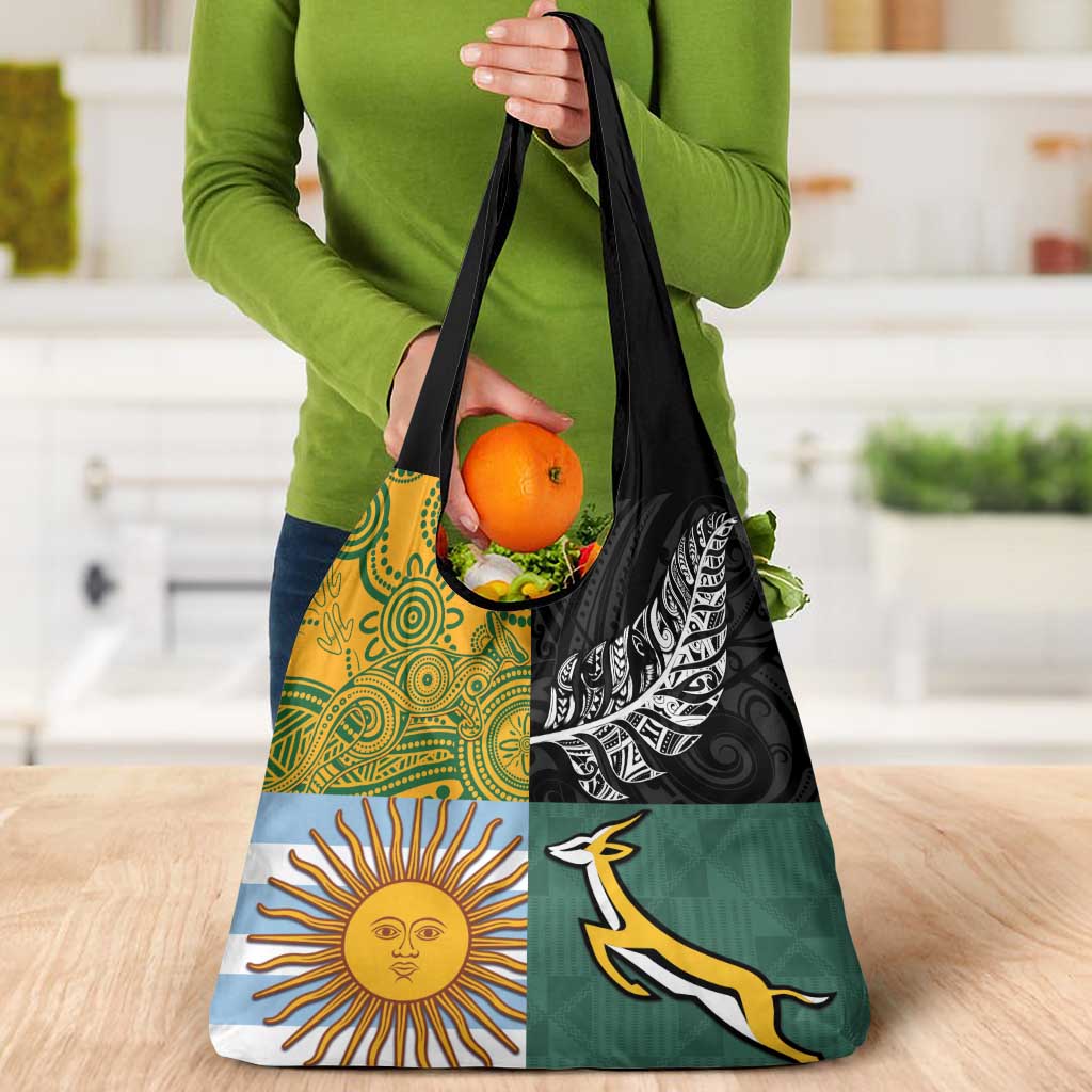 Rugby 2025 Championship Grocery Bag Combination of Southern Hemisphere Countries - Wonder Print Shop