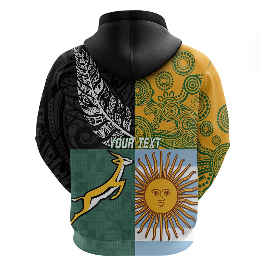 Personalised Rugby 2025 Championship Hoodie Combination of Southern Hemisphere Countries - Wonder Print Shop