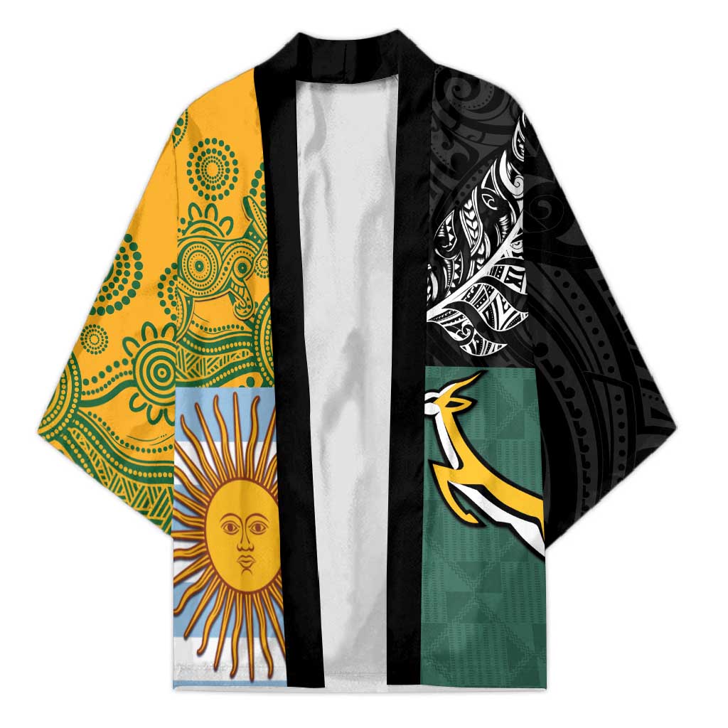 Personalised Rugby 2025 Championship Kimono Combination of Southern Hemisphere Countries - Wonder Print Shop