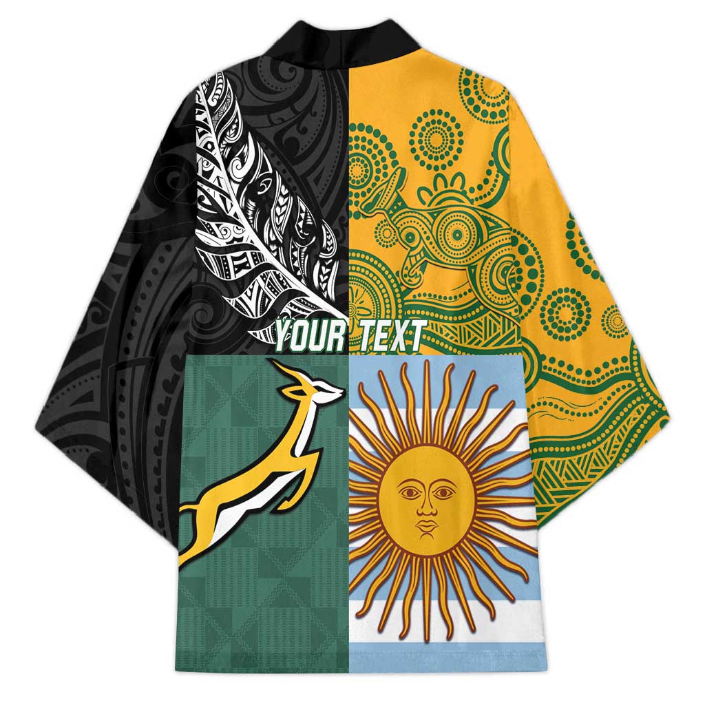Personalised Rugby 2025 Championship Kimono Combination of Southern Hemisphere Countries - Wonder Print Shop