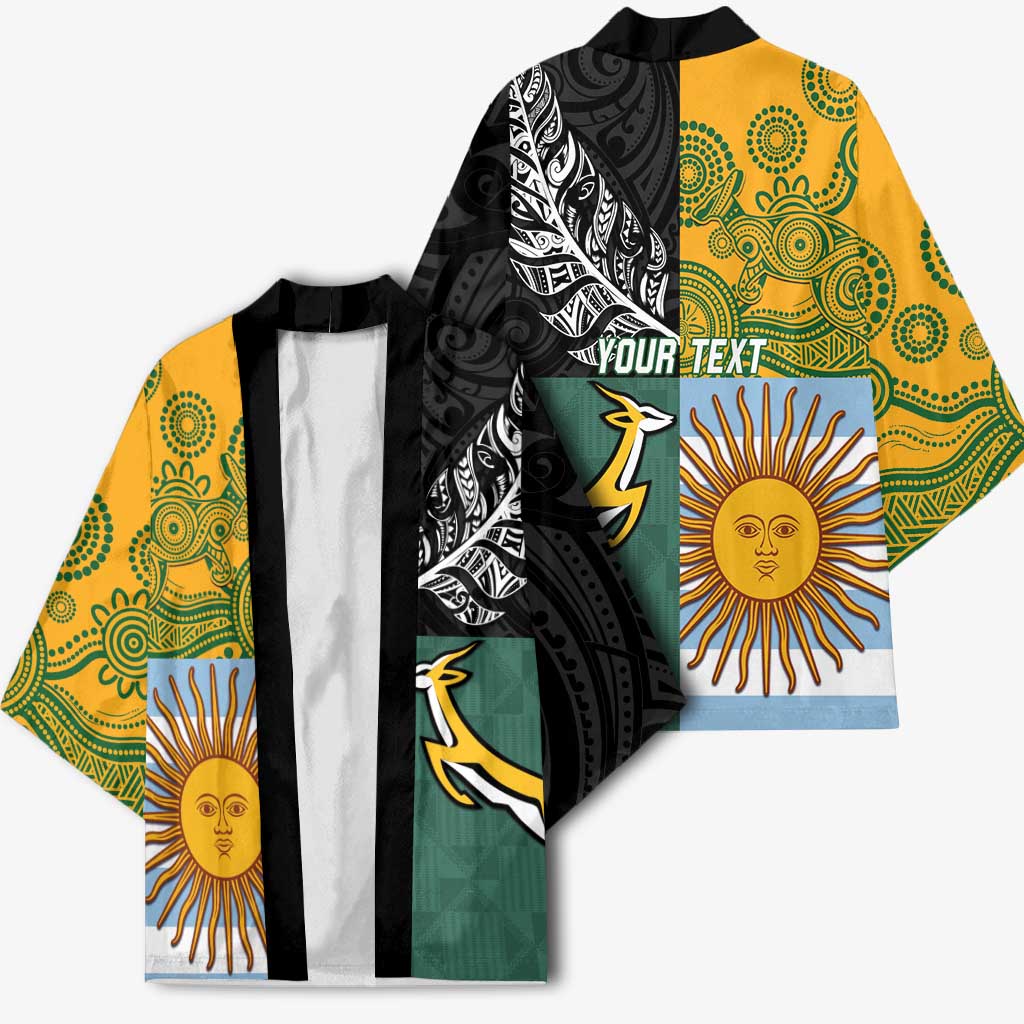 Personalised Rugby 2025 Championship Kimono Combination of Southern Hemisphere Countries - Wonder Print Shop